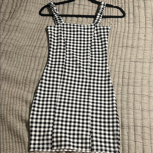 Divided Dresses & Skirts - Divided Black and White Gingham Mini Dress